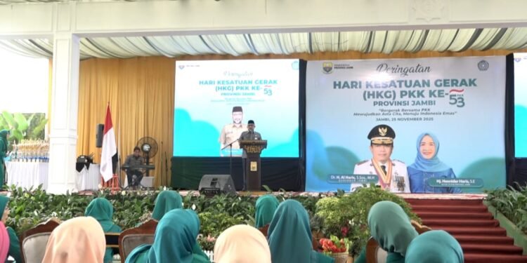 Sekda Sudirman Kukuhkan Hj. Hesti Haris sebagai Bunda Literasi Provinsi Jambi