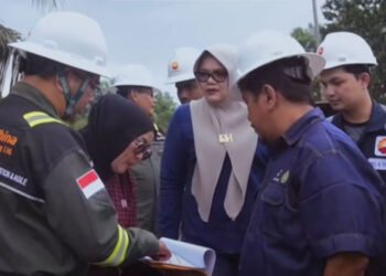 Bupati Tanjabtim Dillah Tinjau Pembangunan Jalan dan Jembatan di Mendahara