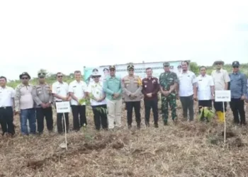 Wabup Tanjab Timur Melaksakan Penanaman Pohon Serentak