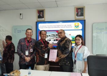 Perjuangkan Pemerataan Sinyal, Kadis Kominfo Tanjabtim Sambangi Telkom Landmark Jakarta