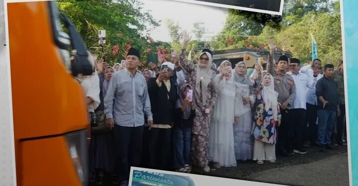 Bupati Tanjab Timur Lepas Keberangkatan 166 Jamaah Haji Tanjab Timur Menuju Tanah Suci