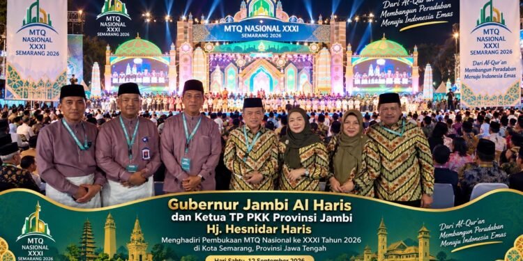 Gubernur Al Haris Hadiri Pembukaan MTQ Nasional 2026 di Semarang, Beri Dukungan Langsung untuk Kafilah Jambi