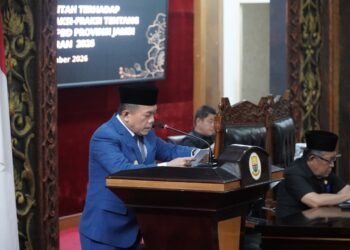 Gubernur Al Haris Sampaikan Tanggapan Pemerintah atas Pandangan Umum Fraksi terhadap Rancangan Perubahan APBD Provinsi Jambi TA 2026