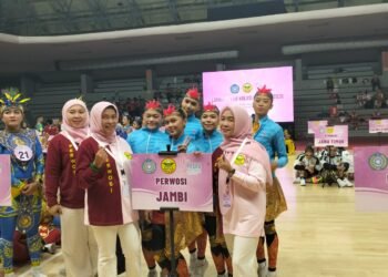 Gerakan Kompak dan Kostum Khas Jambi Antar Perwosi Jambi Raih Juara Nasional