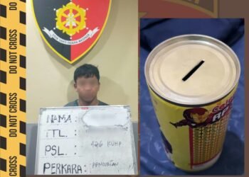Viral! Terekam CCTV Curi Uang dan Celengan di Kos, Terduga Pelaku Diamankan Polsek Dentim