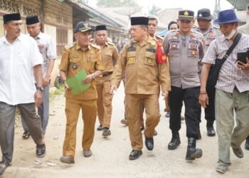 Tinjau Lokasi Kebakaran Desa Tunggul Bulin, Gubernur Al Haris Serahkan Bantuan dan Siap Bantu Bedah Rumah Warga