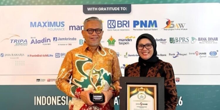 15th Infobank Sharia Award 2026, Unit Usaha Syariah Bank Jambi Sabet 2 Penghargaan